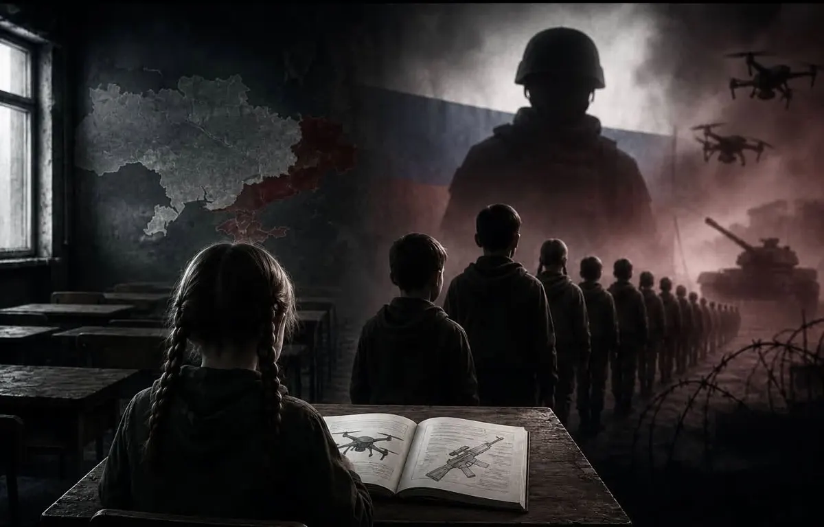 На Луганщині дітей втягують у російську військову підготовку