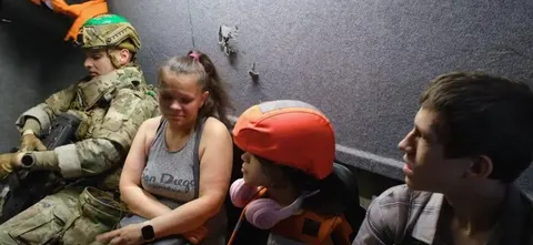З Краматорська вдруге евакуювали сім'ю з дітьми через війну