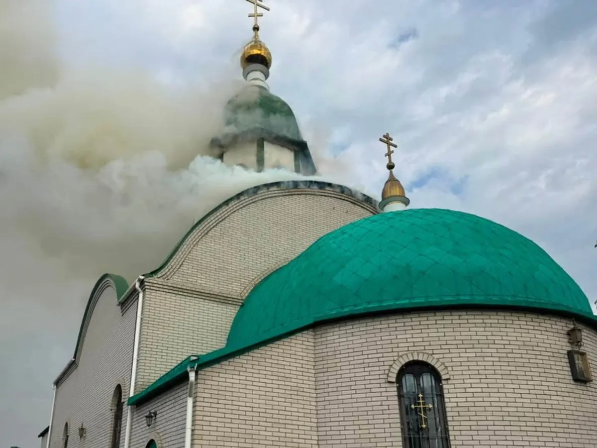 У Краматорську через обстріл загорівся храм: що відомо