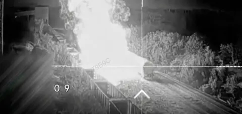 Дрони К-2 спалили ешелон з цистернами біля окупованого Шахтарська