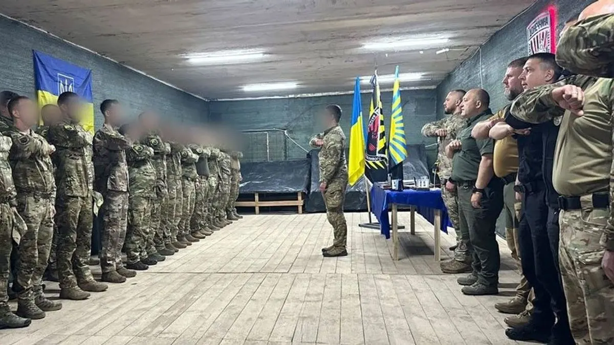 Бійців стрілецького батальйону поліції Донеччини відзначили нагородами та бойовими шевронами