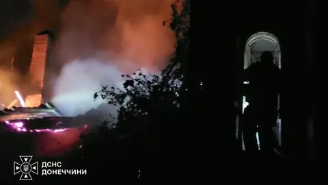У Слов’янську дрон влучив у житловий будинок — сталася пожежа