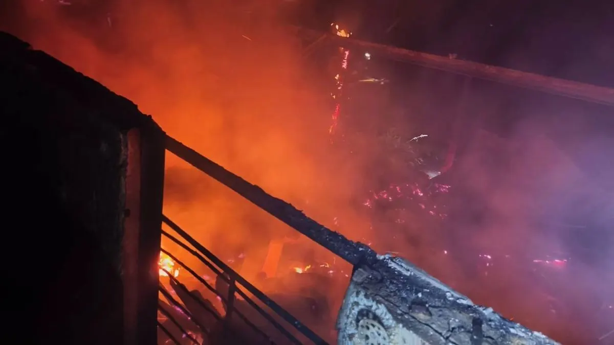 Нічна атака дронів: у Краматорській громаді гасили пожежу